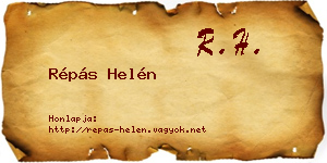 Répás Helén névjegykártya